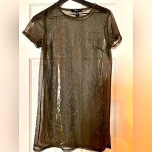Shimmery green/black club dress